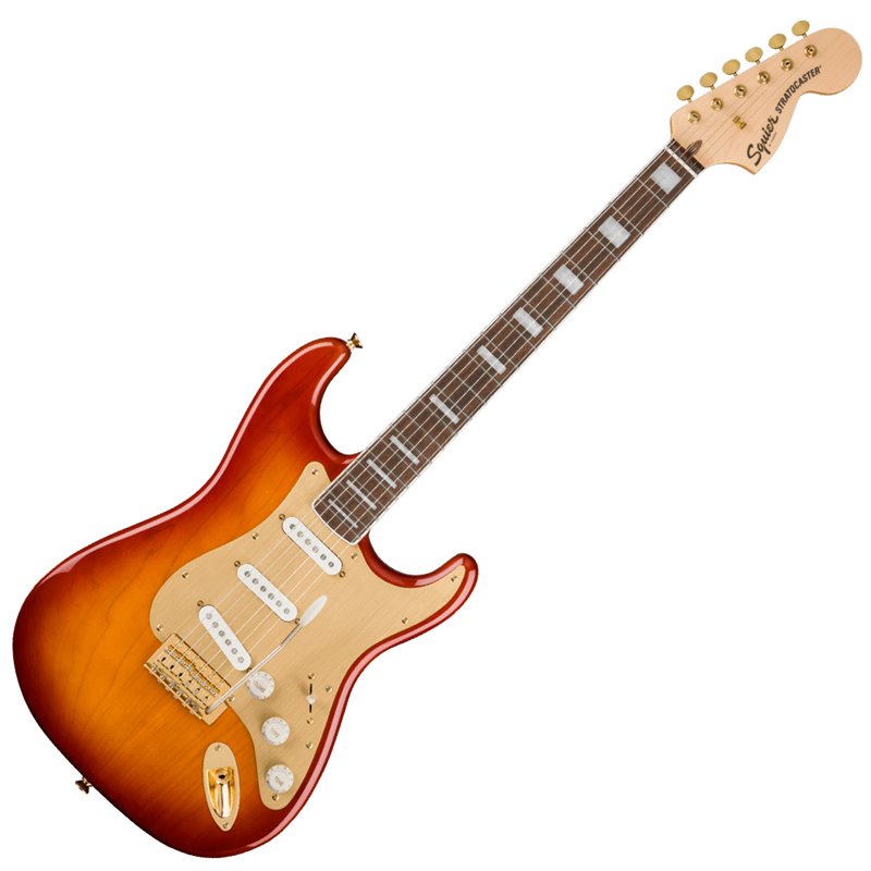 Fender Squier 40th Stratocaster LRL GHW GRG SSB