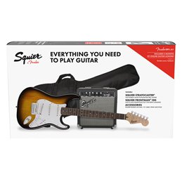 Fender Squier Strat LRL BSB Pack Zestaw