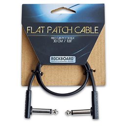 RockBoard Flat Patch Cable, Black, 30 cm