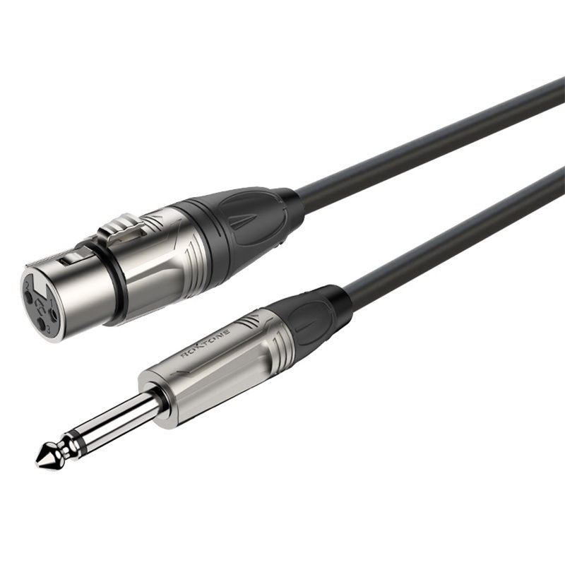 Roxtone DMXJ210L3 Kabel Jack 6.3mm mono- XLR 3m
