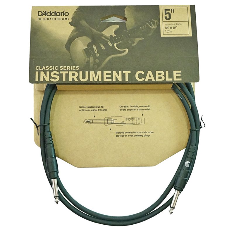 D'Addario PW-CGT-05 Classic Series Instrument Cable 1,5m