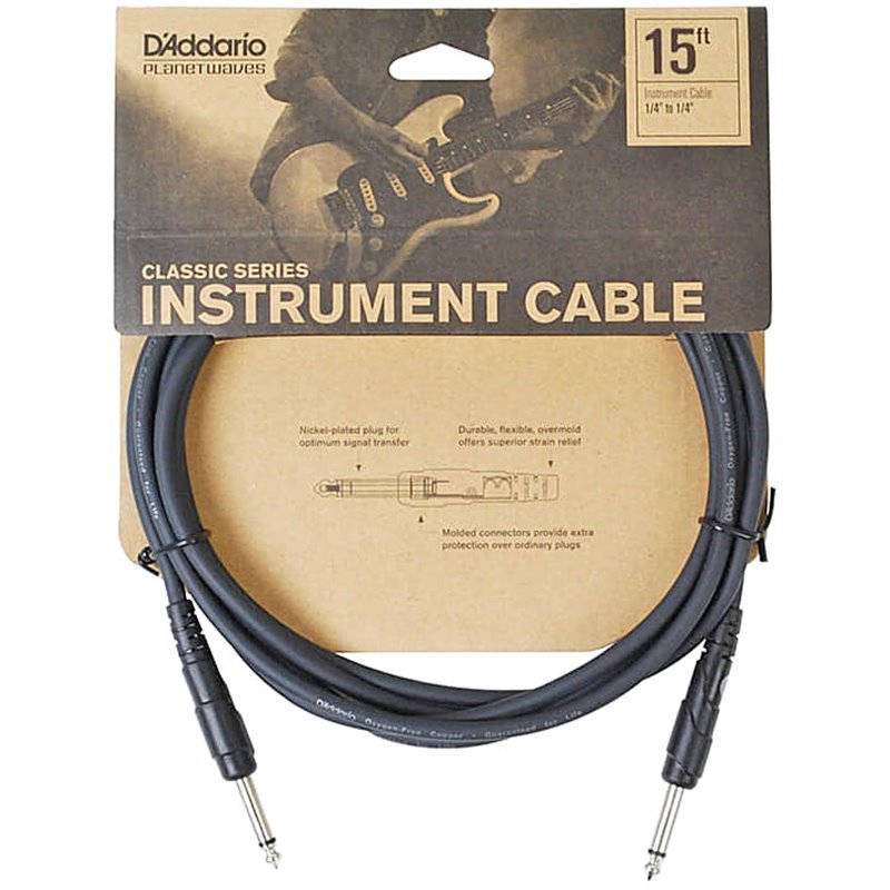 D'Addario PW-CGT-15 Classic Series Instrument Cable 4,5m