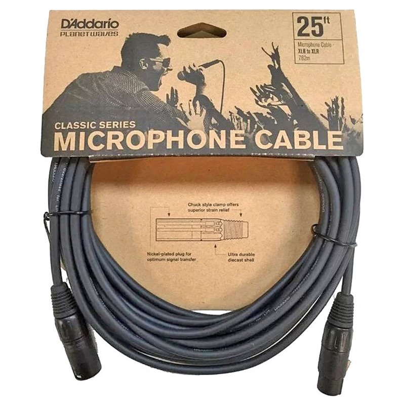 D'Addario PW-CMIC-25 Kabel mikrofonowy 7,62m XLR- XLR