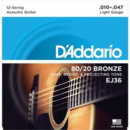 D'Addario EJ36 /10-47/ do gitary 12-strunowej