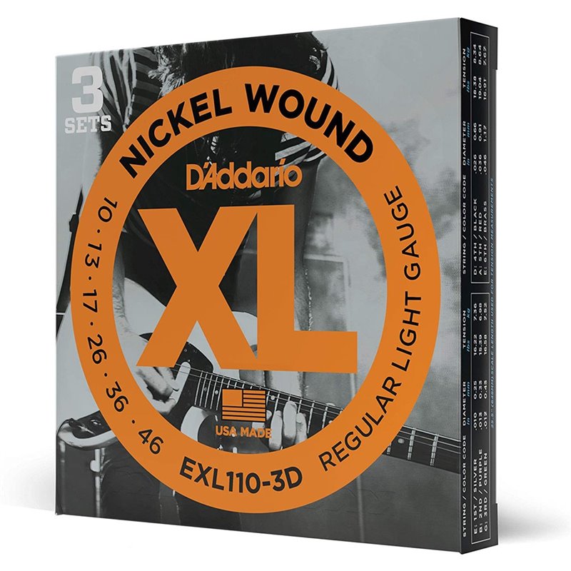 D'Addario EXL110-3D /10-46/ 3-Pack