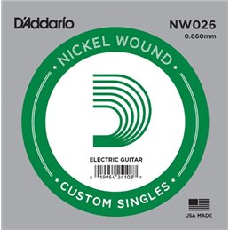 D′Addario NW026 Nickel Wound struna pojedyńcza