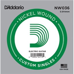 D′Addario NW036 Nickel Wound struna pojedyńcza