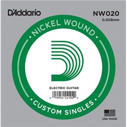 D′Addario NW020 Nickel Wound struna pojedyńcza