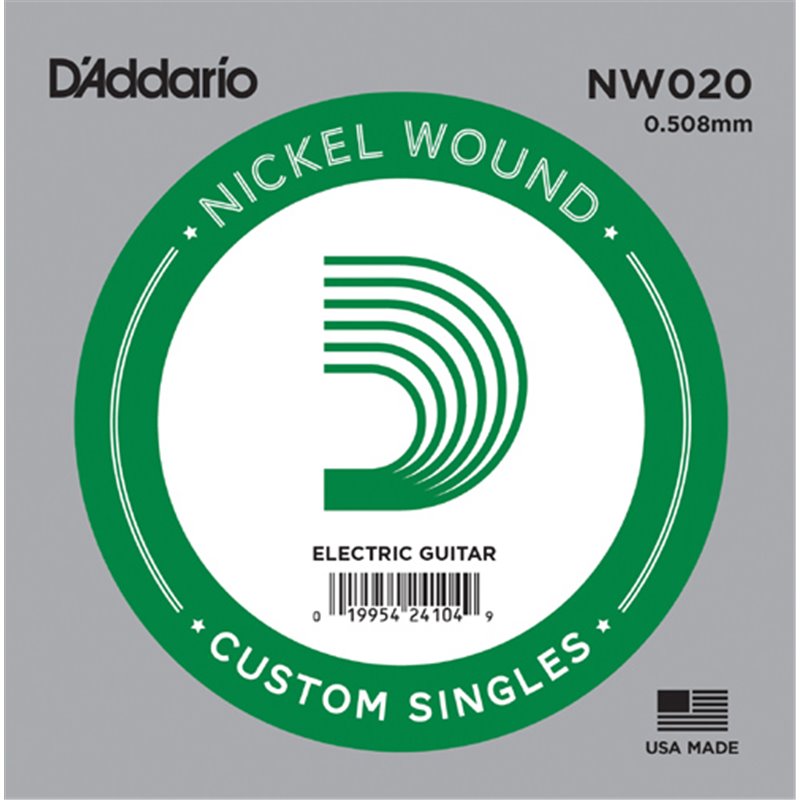 D′Addario NW020 Nickel Wound struna pojedyńcza