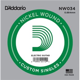 D′Addario NW034 Nickel Wound struna pojedyńcza