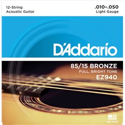 D'Addario EZ940 /10-50/ do gitary 12-strunowej