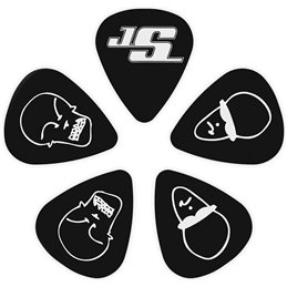 D'Addario 1CBK2-10JS Joe Satriani Guitar Picks, Black 0.50 mm 10pack