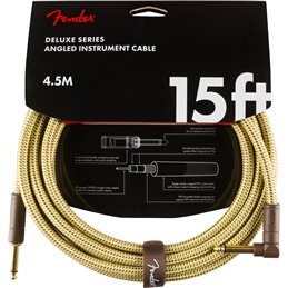 Fender Deluxe Cable Tweed 4,5m Kątowy