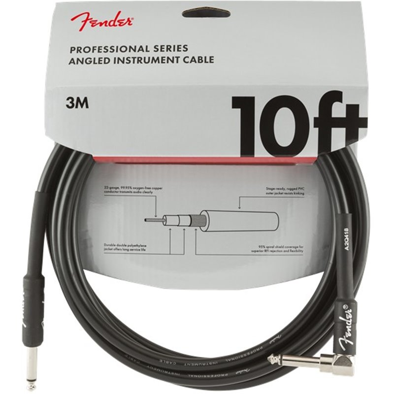 Fender Professional Cable 3m Kątowy