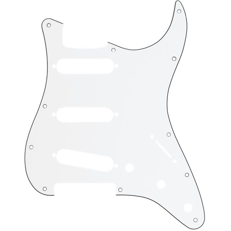 Fender Standard Stratocaster Pickguard 11-hole 3-ply White