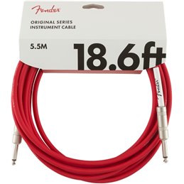 Fender Original Series Instrument Cable, 5,5m Fiesta Red