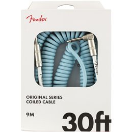 Fender Original Series Coil Cable, 9m Daphne Blue