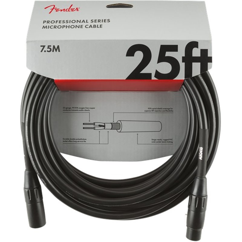 Fender Professional Microphone Cable 7,5m