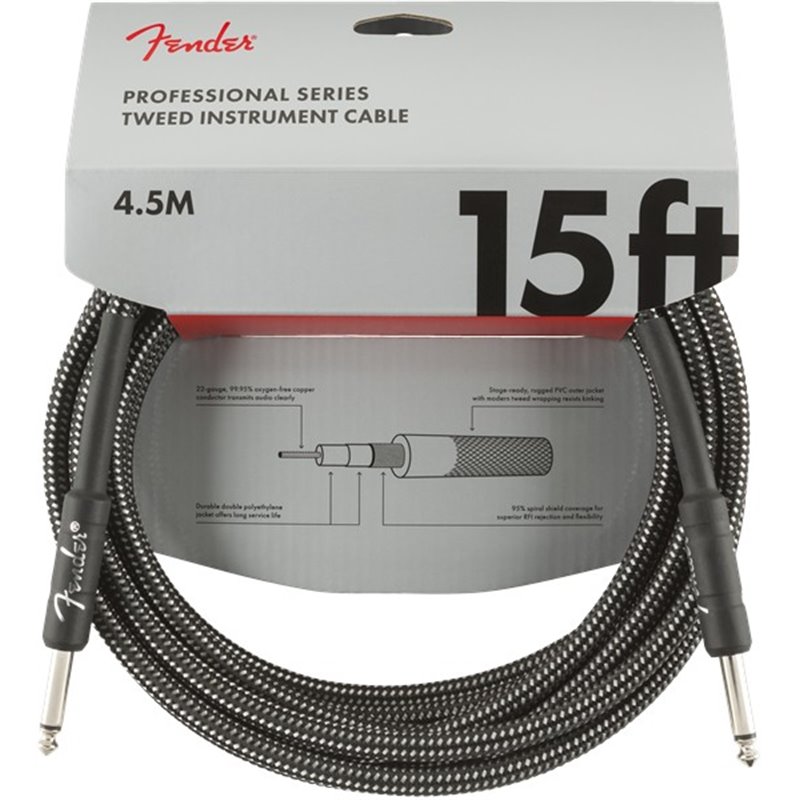 Fender Professional Cable 4,5m Gray TWD