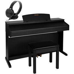 Dynatone SLP-150 BK Pianino cyfrowe + Ława + Słuchawki
